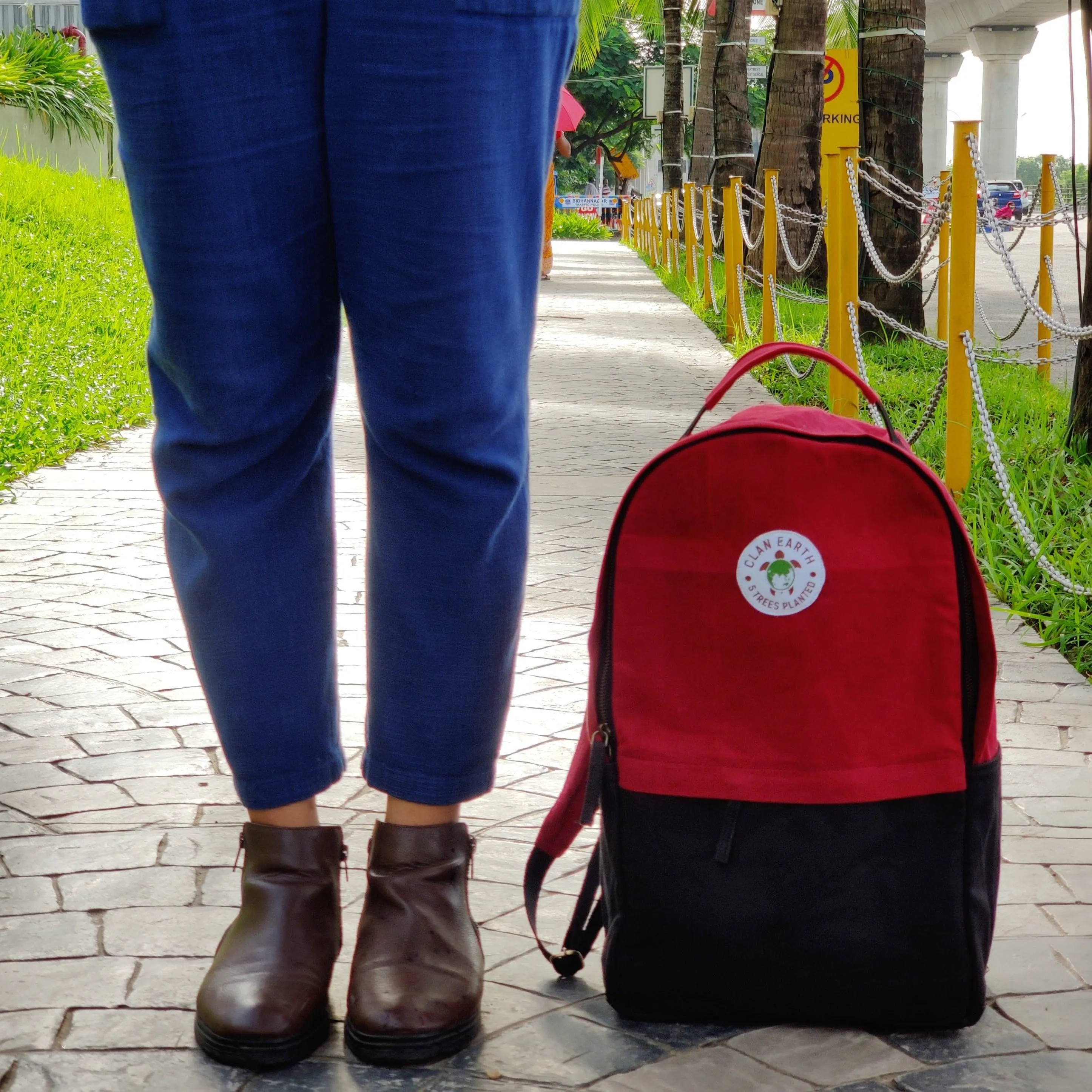 Amur Backpack - Cherry Red - Daily Carry Office and Travel 15.6 inch Laptop Backpack /Daypack