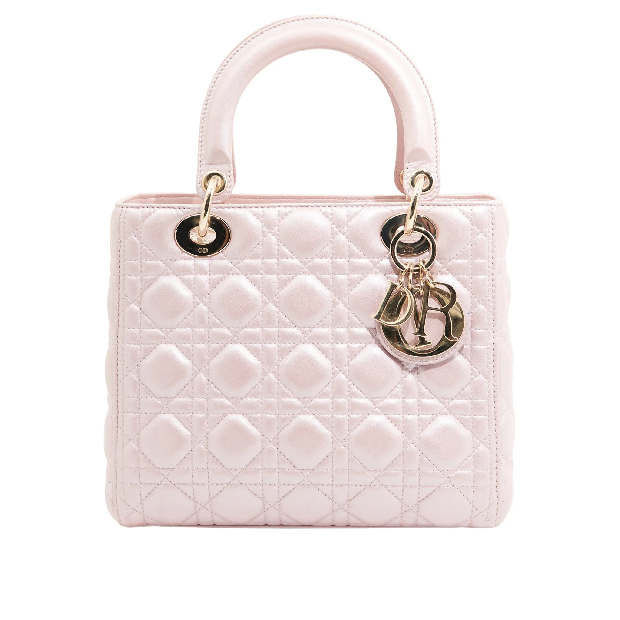 Christian Dior Leather Lady Dior in Pink