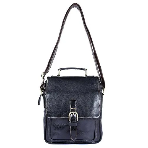 Clean Vintage Leather Cross Body Purse Shoulder Ipad Travel City Bag Retro Design For Men Women