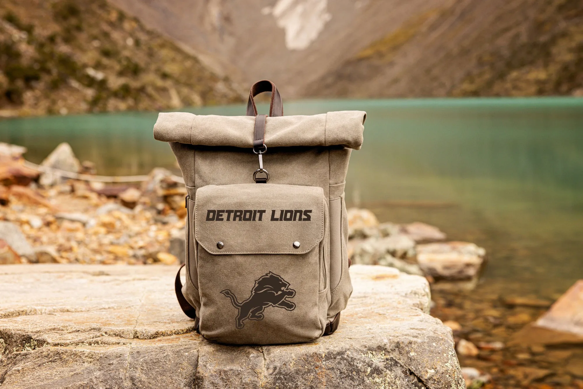 Detroit Lions - Carmel Roll Top Picnic Backpack Cooler