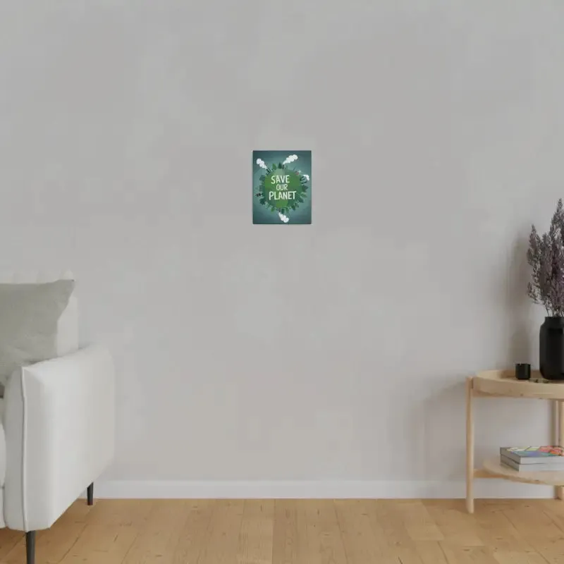 Eco Friendly Matte Canvas Save our Planet
