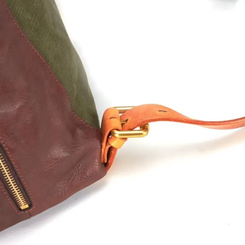 Eco-Friendly Stylish Vegetable-Tanned Leather Backpack