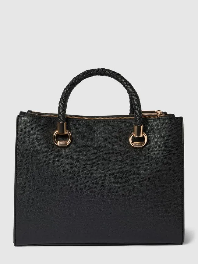 Handbag with label detailing model "Manhattan" LIU JO, black