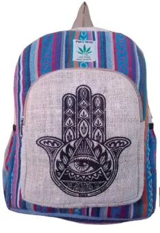 Hemp Backpack Hamsa - Wholesale