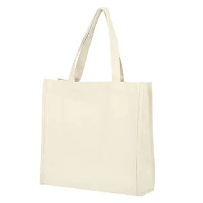 Large Canvas Tote Bag with Base