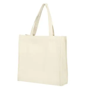 Large Canvas Tote Bag with Base