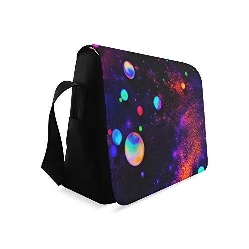Messenger Bag, Vintage Motorcycle Printed Classic Messenger Bag One-side Printing