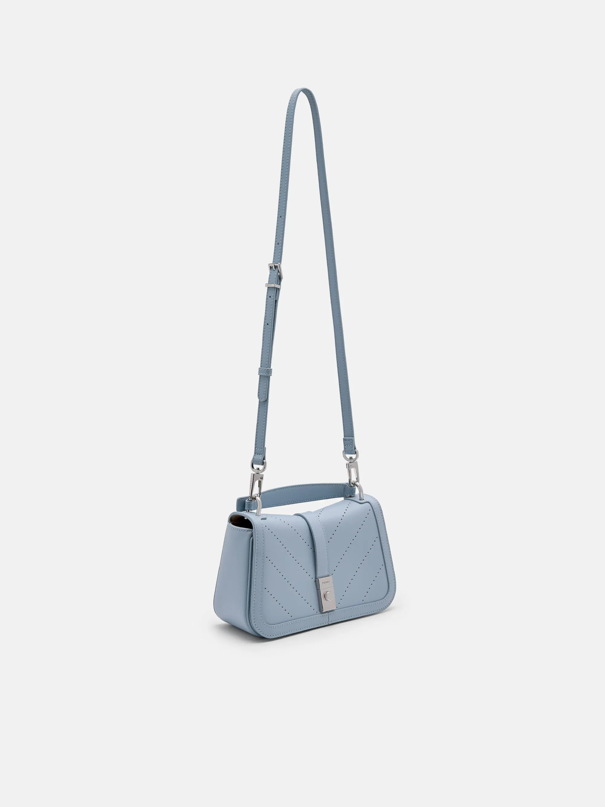PEDRO Studio Farida Perforated Leather Handbag