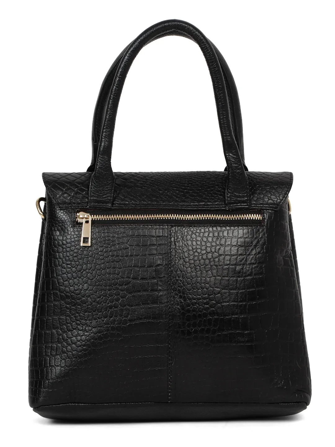 women's Croco Leather Structured Handbag