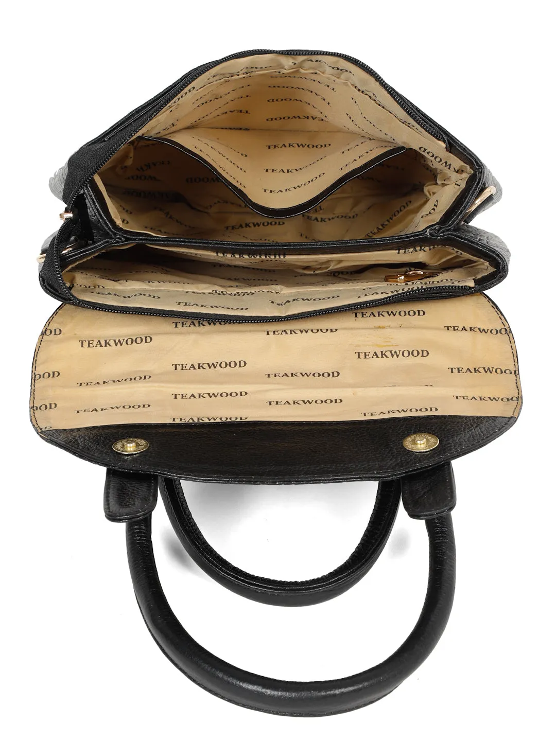 women's Croco Leather Structured Handbag
